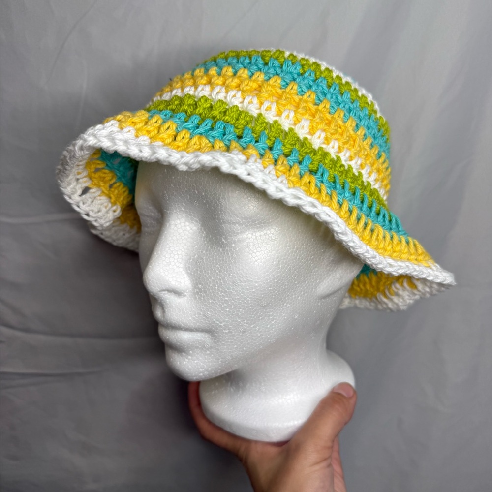 Colorful Crochet Bucket Hat